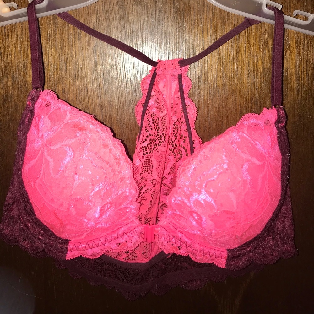 PINK lace bra